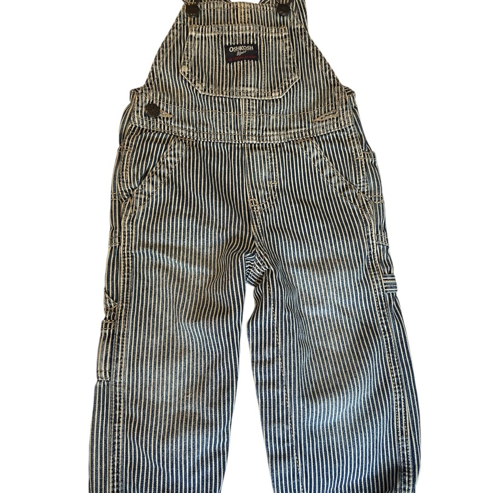 Oshkosh B’gosh stripped overalls size 12M - Picture 10 of 10